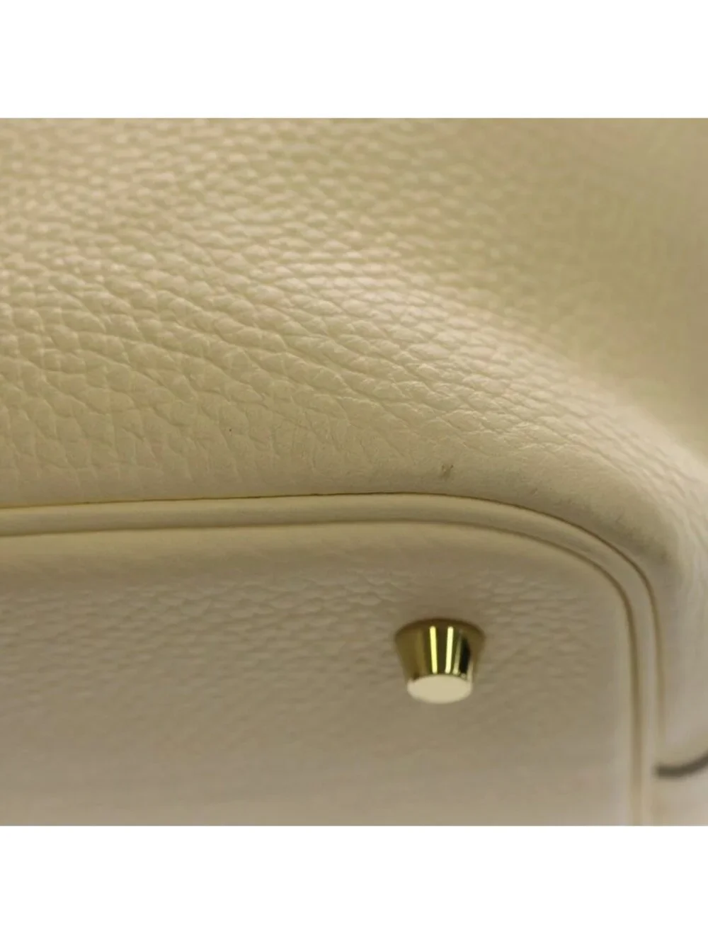 Hermes Picotin Lock MM Taurillon Clemence Gold Handbag Nata Ivory